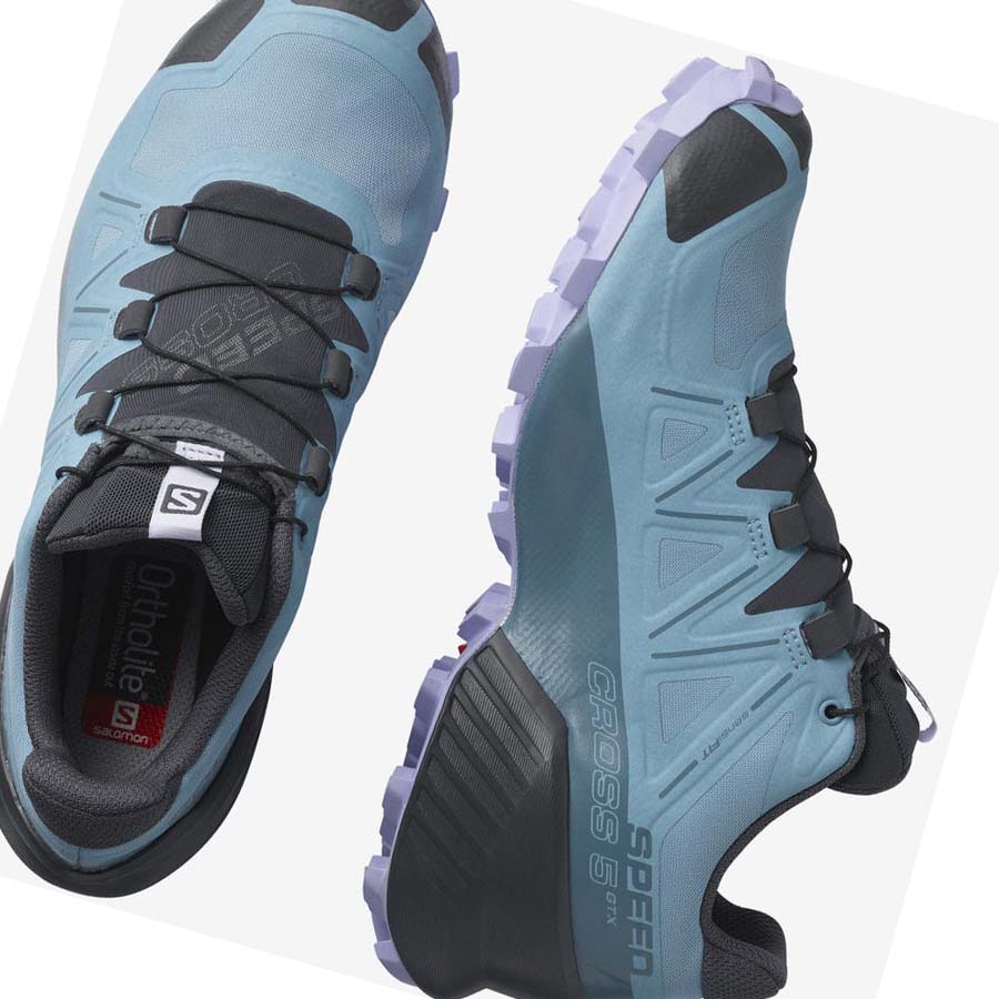 Salomon SPEEDCROSS 5 GORE-TEX Trail Futócipő Női Kék | HU 2867YXF